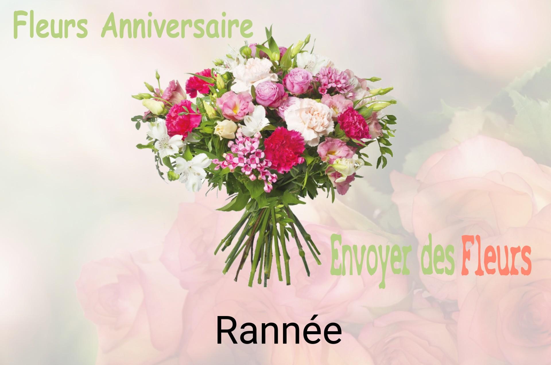 Bouquet de fleurs d’anniversaire livré à Rannée