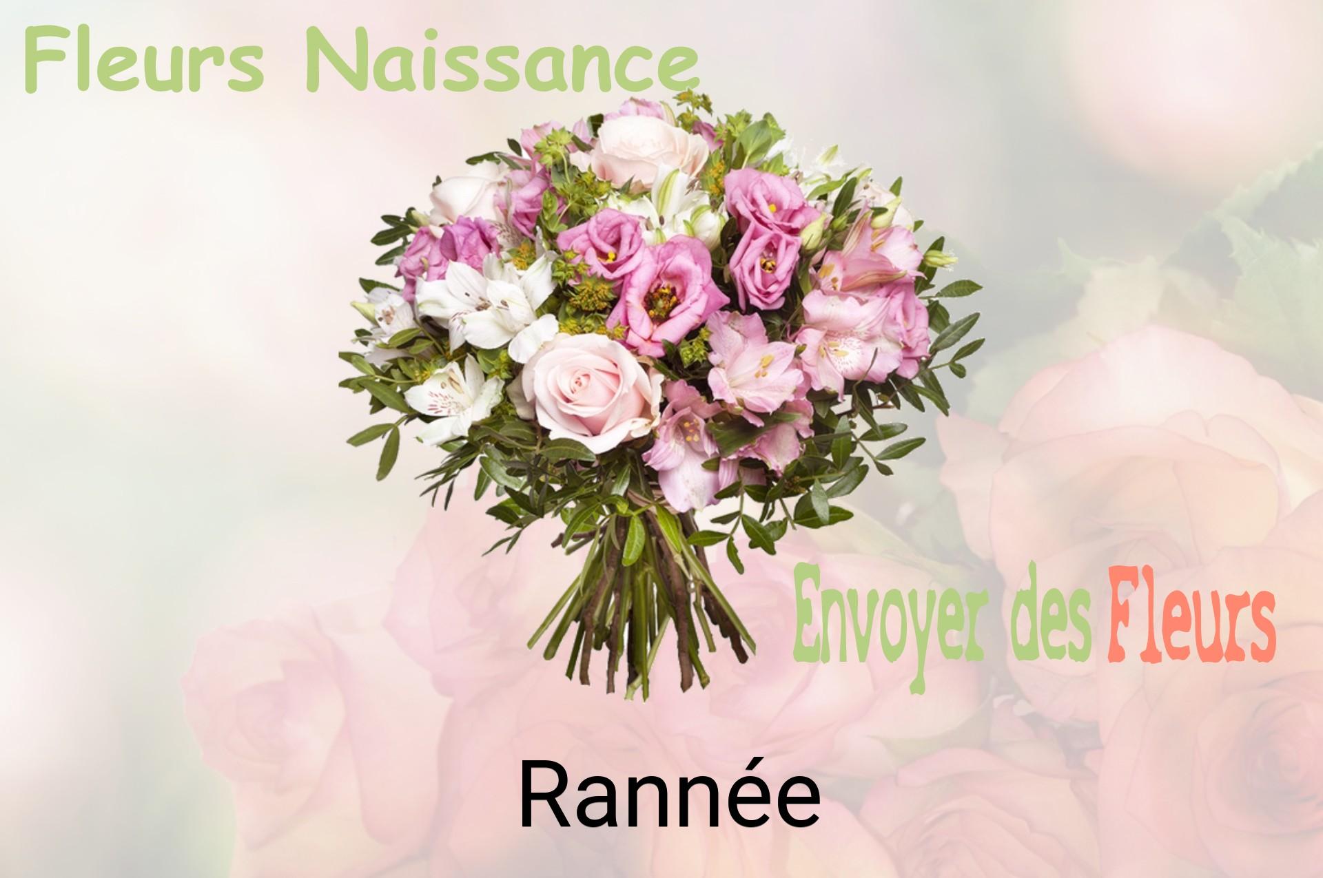 Bouquet de fleurs de naissance livré à Rannée